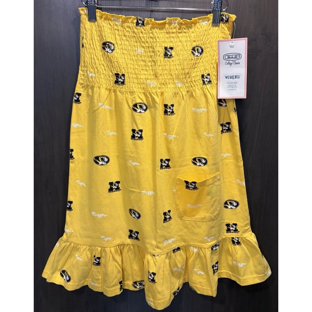College Classic Missouri Tigers Yellow Halter sun Dress Women’s